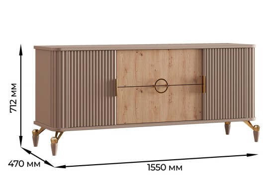 «Мадрид» Тумба под ТВ в стиле ар-деко