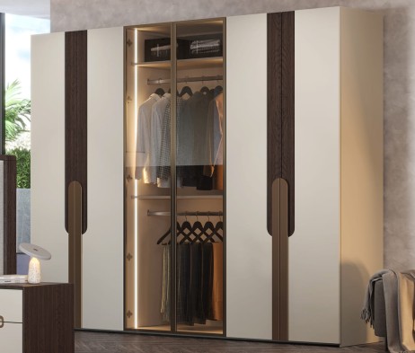 «Диана» Модульный спальный гарнитур (Венге/Крем)