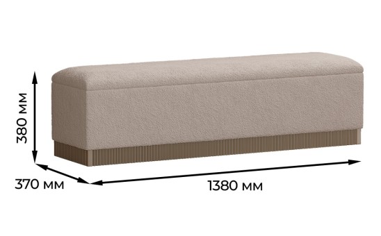 «Леонардо» Банкетка к кровати «Леонардо» Банкетка к кровати