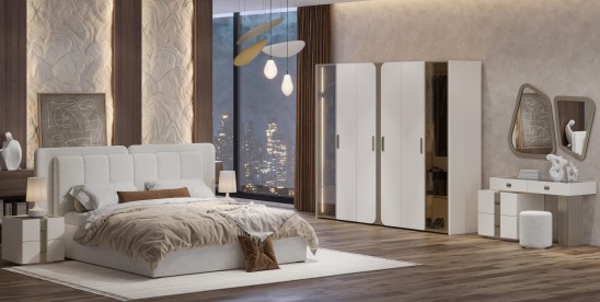 «Леонардо» Туалетный стол с зеркалом и пуфом «Леонардо» Туалетный стол с зеркалом и пуфом