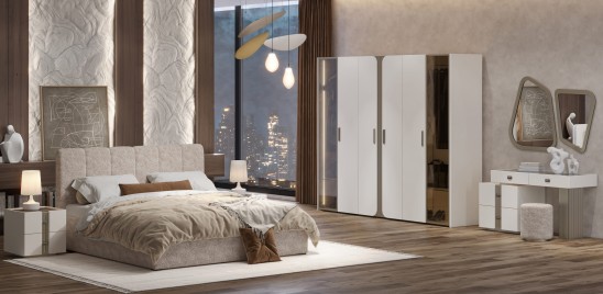 «Леонардо» Шкаф 6-ти створчатый остекленный «Леонардо» Шкаф 6-ти створчатый остекленный