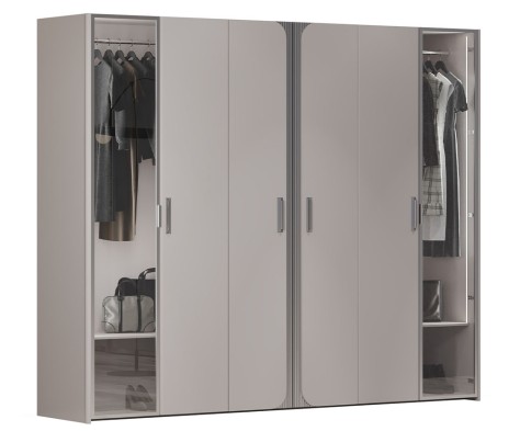 «Леонардо» Шкаф 6-ти створчатый остекленный «Леонардо» Шкаф 6-ти створчатый остекленный