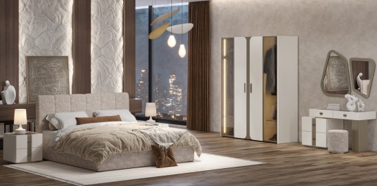 «Леонардо» Кровать двуспальная с ортопедическим основанием (малое изголовье)