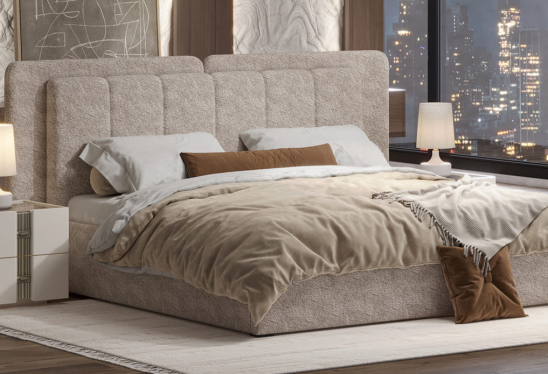 «Леонардо» Кровать двуспальная с ортопедическим основанием (малое и большое изголовье) «Леонардо» Кровать двуспальная с ортопедическим основанием (малое и большое изголовье)