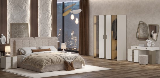 «Леонардо» Кровать двуспальная с ортопедическим основанием (малое и большое изголовье) «Леонардо» Кровать двуспальная с ортопедическим основанием (малое и большое изголовье)