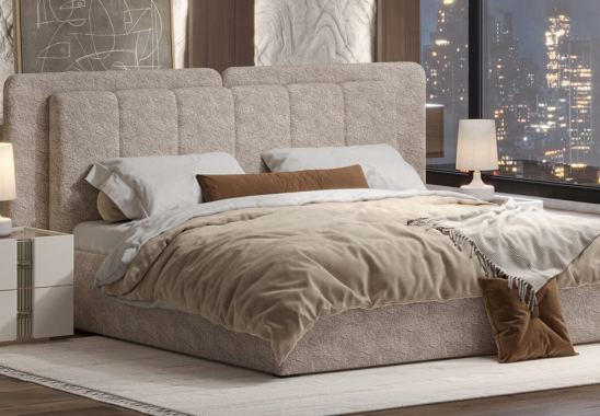 «Леонардо» Кровать двуспальная с подъемным мех-мом (малое и большое изголовье) «Леонардо» Кровать двуспальная с подъемным мех-мом (малое и большое изголовье)