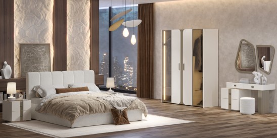 «Леонардо» Модульный спальный гарнитур «Леонардо» Модульный спальный гарнитур