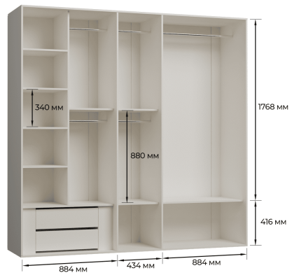 «Мадрид» Арида Шкаф для одежды 5-ти дверный