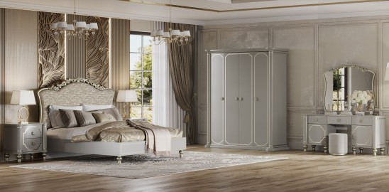 «Мария» Арида Туалетный стол с зеркалом и пуфом