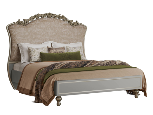 «Мария» Арида Кровать двуспальная (платина) с ортопедическим основанием