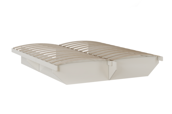 «Мария» Арида Кровать двуспальная (платина) с ортопедическим основанием