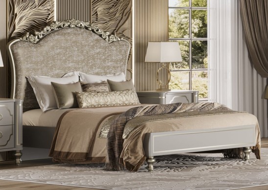 «Мария» Арида Кровать двуспальная (платина) с подъемным мех-мом