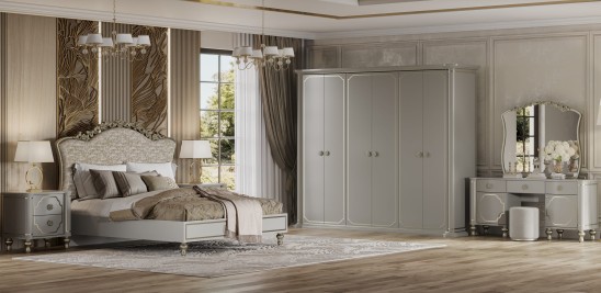 «Мария» Арида Кровать двуспальная (платина) с подъемным мех-мом