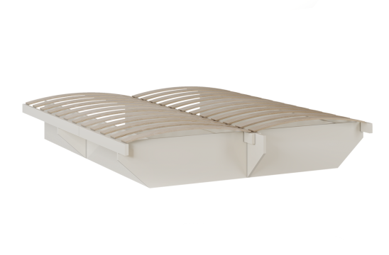 «Мария» Арида Кровать двуспальная (бежевый) с ортопедическим основанием
