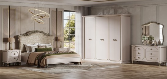 «Мария» Арида Кровать двуспальная (бежевый) с подъемным мех-мом