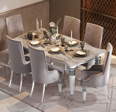 «Прадо» Обеденная группа стол 1800 + 6 стульев (Арида)