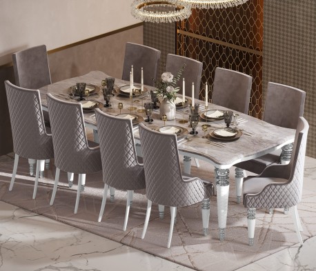«Прадо» Обеденная группа стол 2795 + 10 стульев (Арида)
