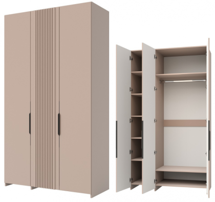 «Харди» Шкаф для одежды 3Д КМК 0965.17 Капучино