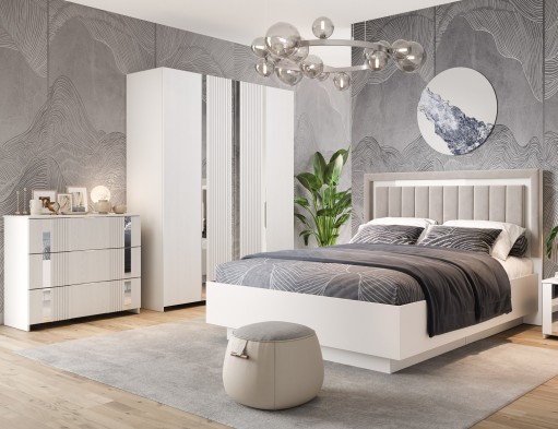 «Харди» Шкаф для одежды В КМК 0965.34 Белый «Харди» Шкаф для одежды В КМК 0965.34 Белый