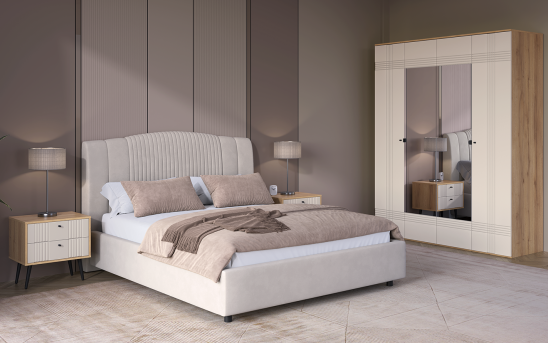 «Вега Саксония» Тумба прикроватная Миндаль