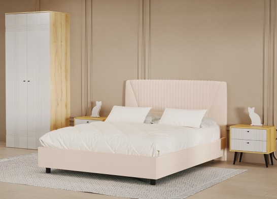 «Вега Саксония» Catania ivory мягкая кровать с подъемным мех-мом м.11М 