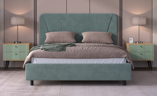 «Вега Саксония» Mineral мягкая кровать с подъемным мех-мом м.11М «Вега Саксония» Mineral мягкая кровать с подъемным мех-мом м.11М