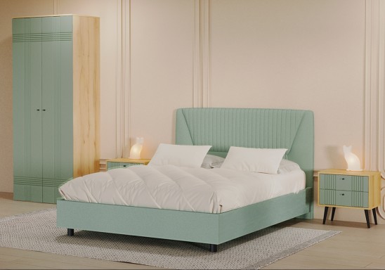 «Вега Саксония» Mineral мягкая кровать с подъемным мех-мом м.11М «Вега Саксония» Mineral мягкая кровать с подъемным мех-мом м.11М