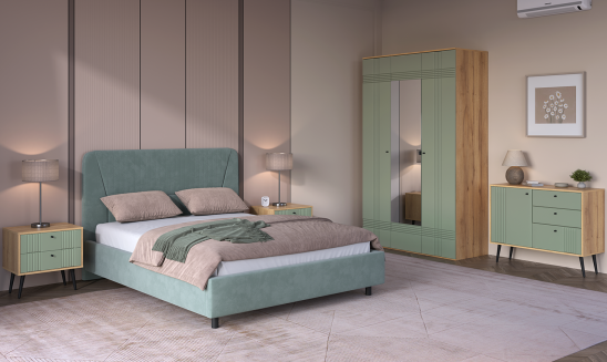 «Вега Саксония» Mineral мягкая кровать с подъемным мех-мом м.11М «Вега Саксония» Mineral мягкая кровать с подъемным мех-мом м.11М