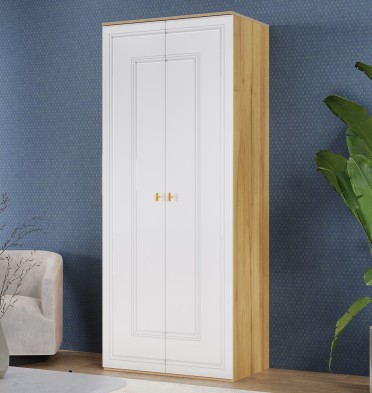 Шкаф распашной 2-х дверный «Вега Сапфир» Белый Глянец Шкаф распашной 2-х дверный «Вега Сапфир» Белый Глянец