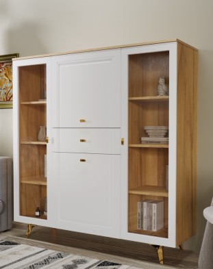 «Вега Сапфир» Шкаф низкий (2 стеклодвери) Белый глянец «Вега Сапфир» Шкаф низкий (2 стеклодвери) Белый глянец