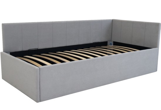 «Аделина» Мягкая кровать угловая с подъемным мех-мом «Аделина» Мягкая кровать угловая с подъемным мех-мом