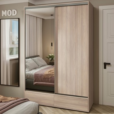 Шкаф-купе MOD 1600 с зеркалом Шкаф-купе MOD 1600 с зеркалом
