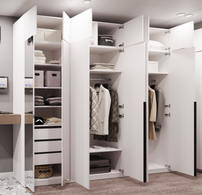 «Рум» Гардеробная система комп. 8 Белый «Рум» Гардеробная система комп. 8 Белый