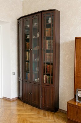 «Sherlock» Книжный шкаф 35 скос правый Орех шоколадный