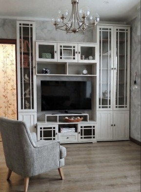 «Sherlock» Модульная стенка в гостиную Ясень анкор Светлый