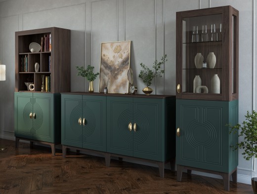 «Калипсо» Неман Шкаф-витрина 1 стеклодверь МН-044-01