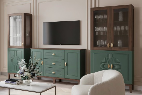 «Калипсо» Неман Шкаф-витрина 1 стеклодверь МН-044-01