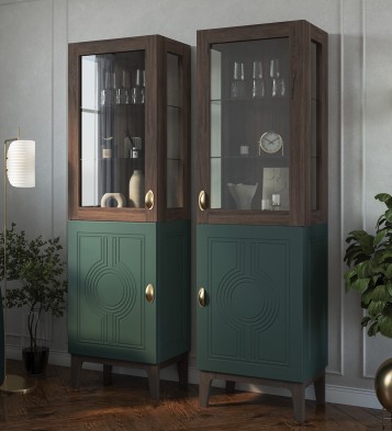 «Калипсо» Неман Шкаф-витрина 1 стеклодверь МН-044-01