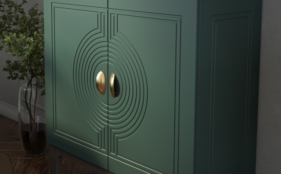 «Калипсо» Неман Шкаф-витрина 2 стеклодвери МН-044-02