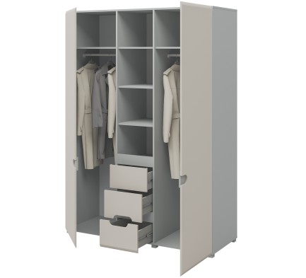 «Леонардо» Неман Шкаф 3-х створчатый с ящиками МН-026-08