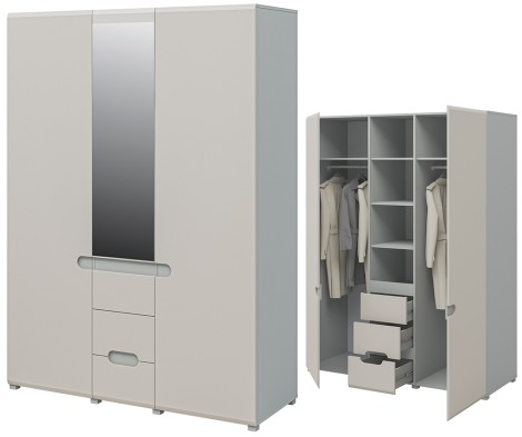 «Леонардо» Неман Шкаф 3-х створчатый с ящиками МН-026-08