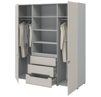 «Леонардо» Неман Шкаф 4-х створчатый с ящиками МН-026-09