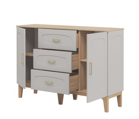 «Танаро» Неман Комод с 2-мя дверками и 3 ящиками МН-058-07 «Танаро» Неман Комод с 2-мя дверками и 3 ящиками МН-058-07