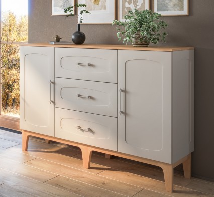 «Танаро» Неман Комод с 2-мя дверками и 3 ящиками МН-058-07 «Танаро» Неман Комод с 2-мя дверками и 3 ящиками МН-058-07