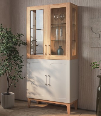 «Танаро» Неман Шкаф-витрина 2 стеклодвери МН-058-02 «Танаро» Неман Шкаф-витрина 2 стеклодвери МН-058-02