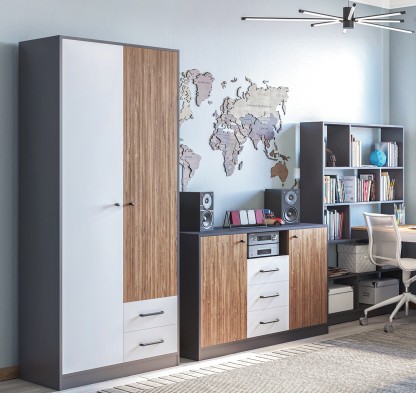 «Мальма» Комод с 2-мя дверками и 3 ящиками МН-135-02 «Мальма» Комод с 2-мя дверками и 3 ящиками МН-135-02