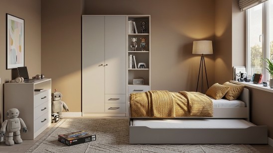 «Мальма» Кровать 90x200 с дополнительным спальным местом МН-135-29