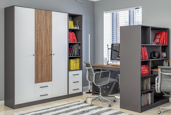 «Мальма» Стеллаж с ящиками МН-135-39