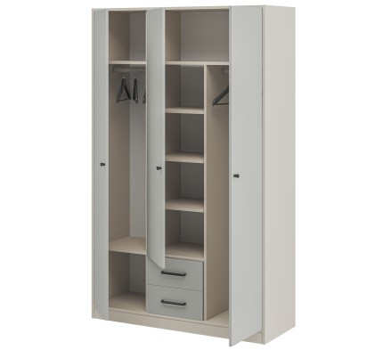 «Мальма» Шкаф 3-х створчатый для одежды с ящиками МН-135-04