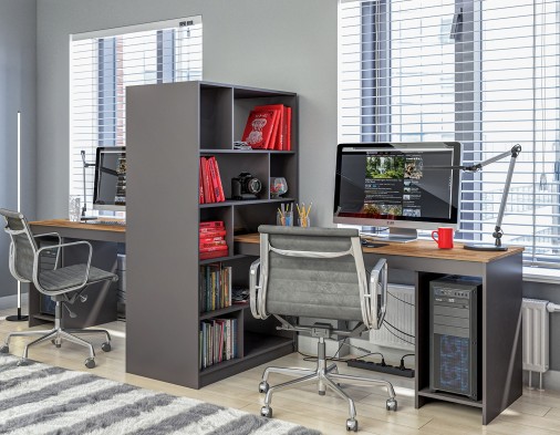 «Мальма» Стол письменный со стеллажом МН-135-26